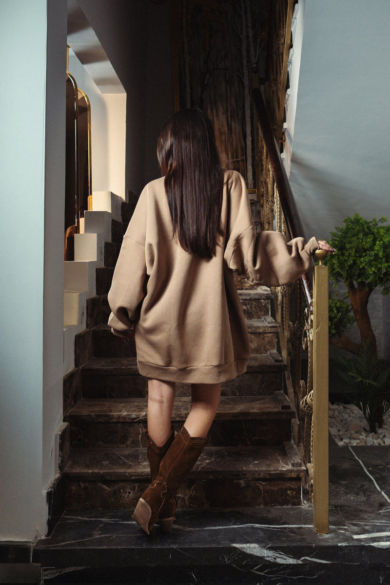 Oversized Longline Crewneck