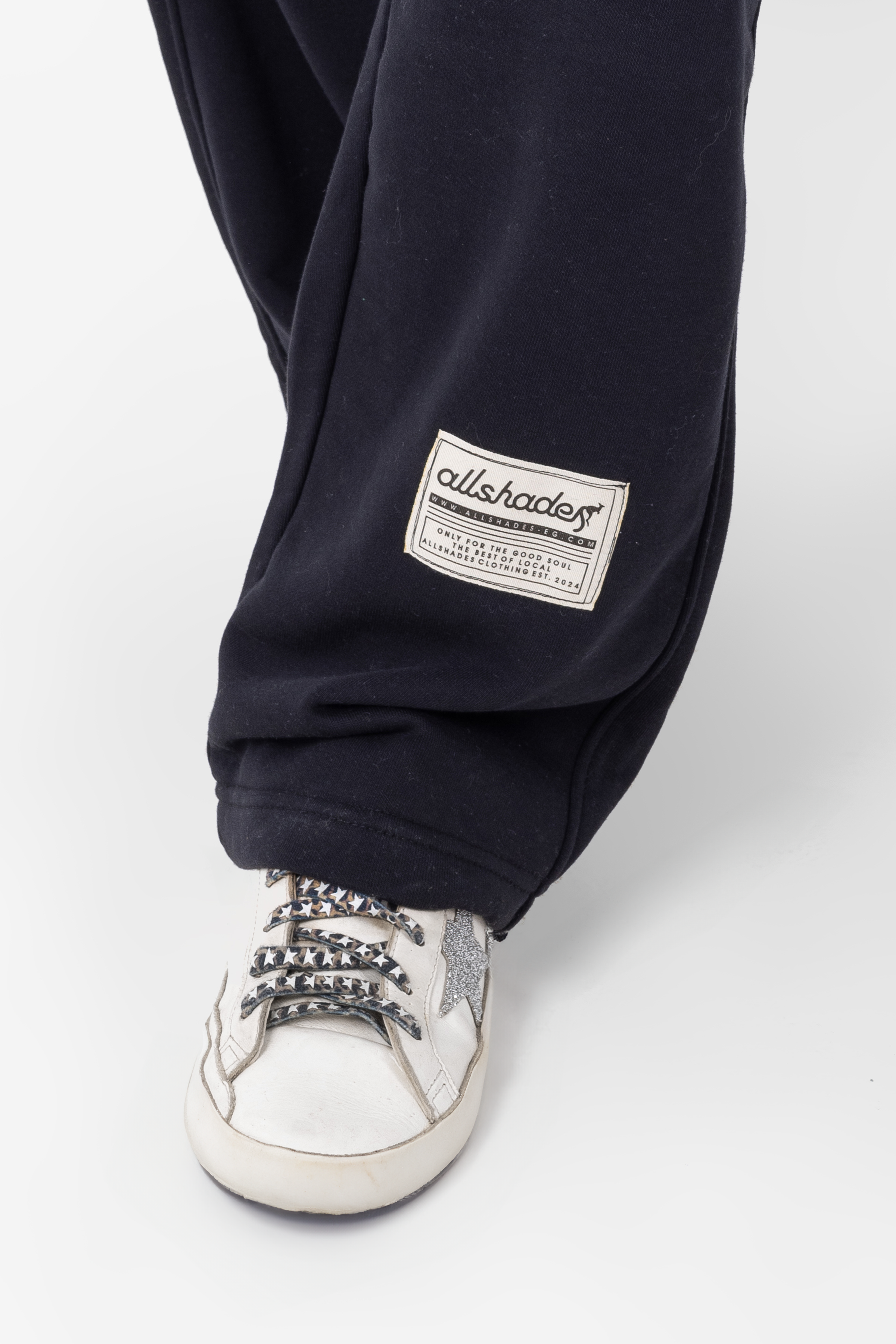 [unisex] Patched Straight Leg Sweatpants