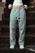 Heather Gray Ankle Zip Straight Leg Sweatpants