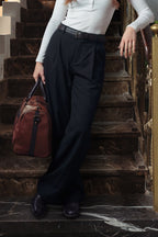 Black Pleated Tailor Pants