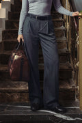 Dark Grey Pleated Tailor Pants