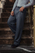Dark Grey Pleated Tailor Pants