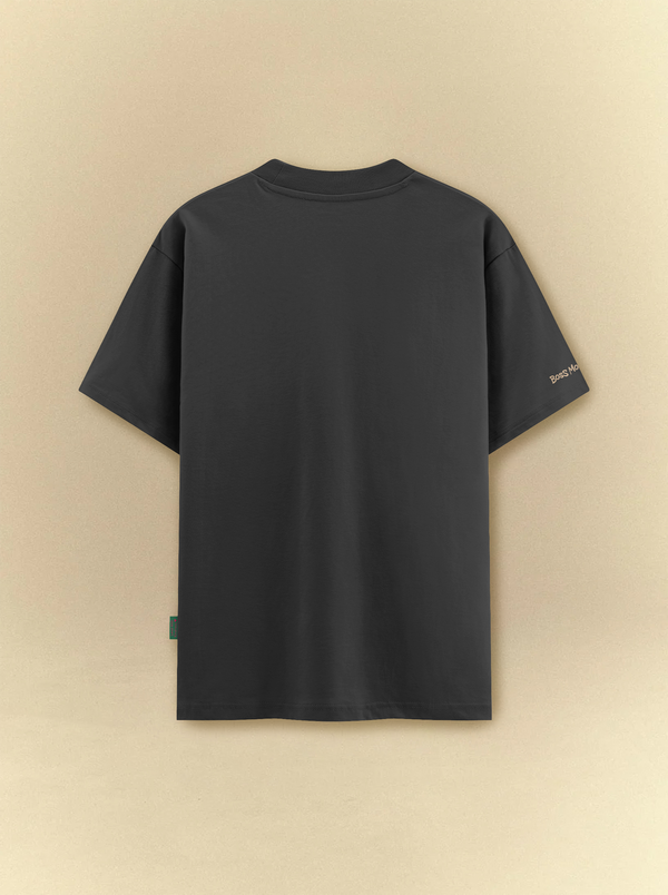 [unisex] Black Basic Tee