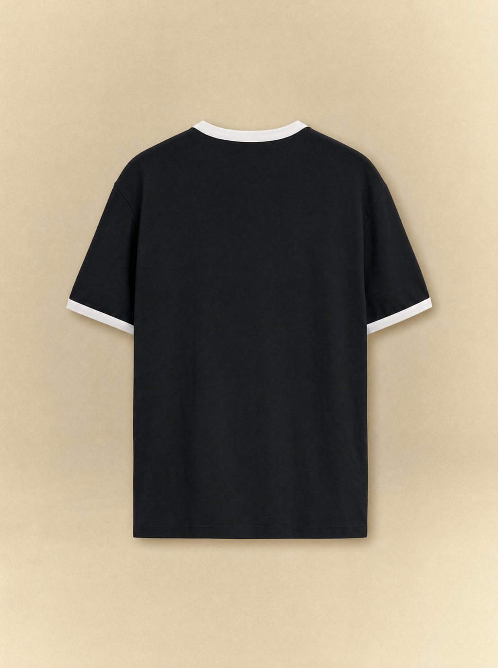 [unisex] Black x White Ringer Tee