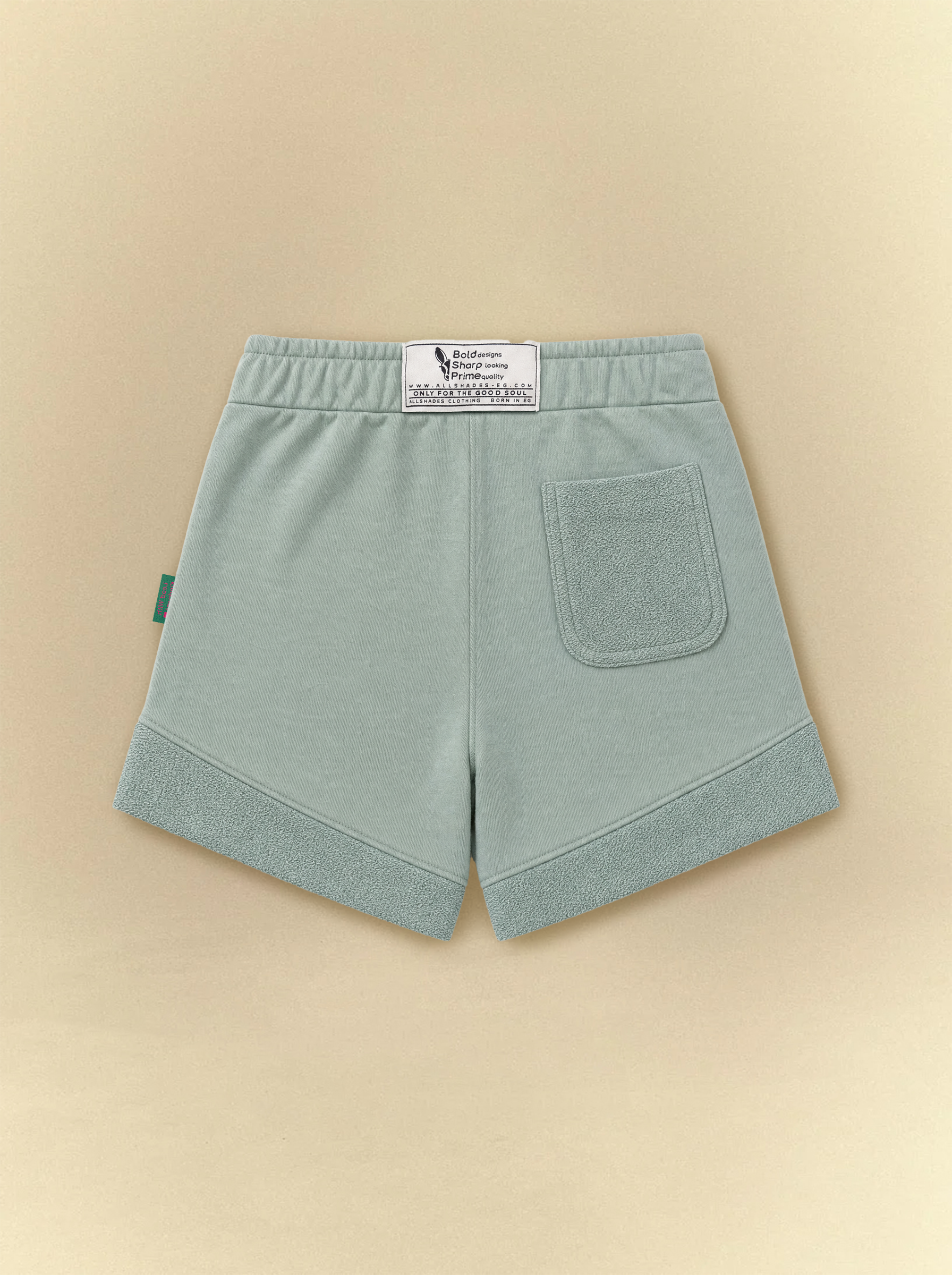 [unisex] Kid's Front Textured Sweat Shorts