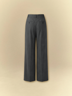 [unisex] Dark Grey Pleated Tailor Pants