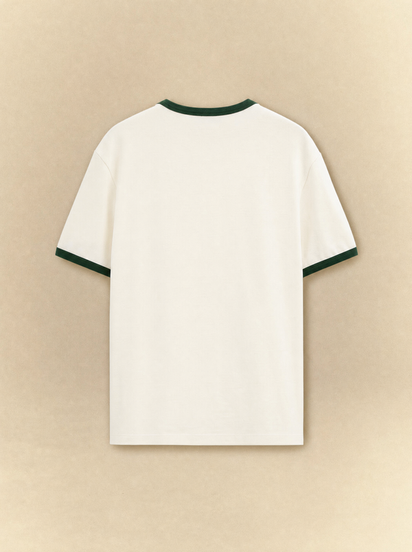 [unisex] Off-White x Deep Green Ringer Tee