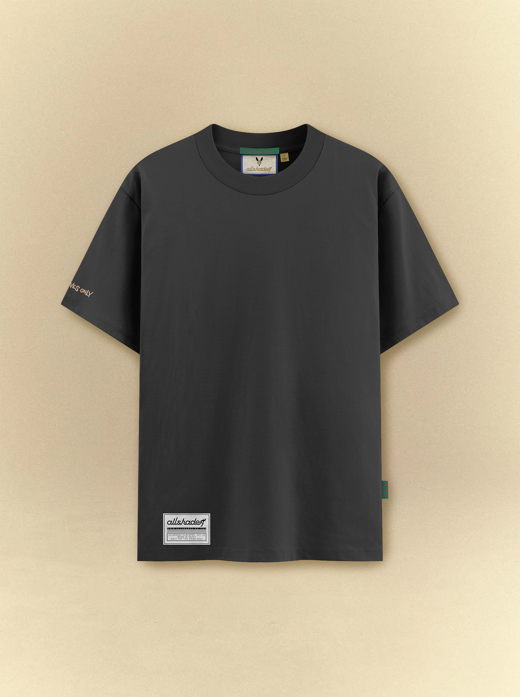 [unisex] Black Basic Tee