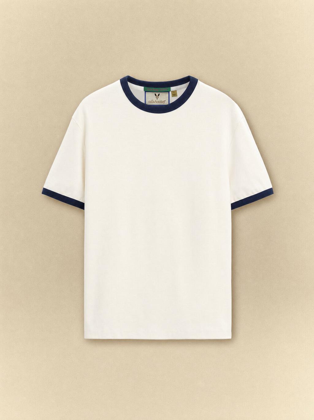 [unisex] Off-White x Deep Blue Ringer Tee