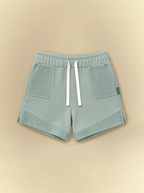 [unisex] Kid's Front Textured Sweat Shorts