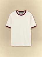 [unisex] Off-White x Deep Red Ringer Tee