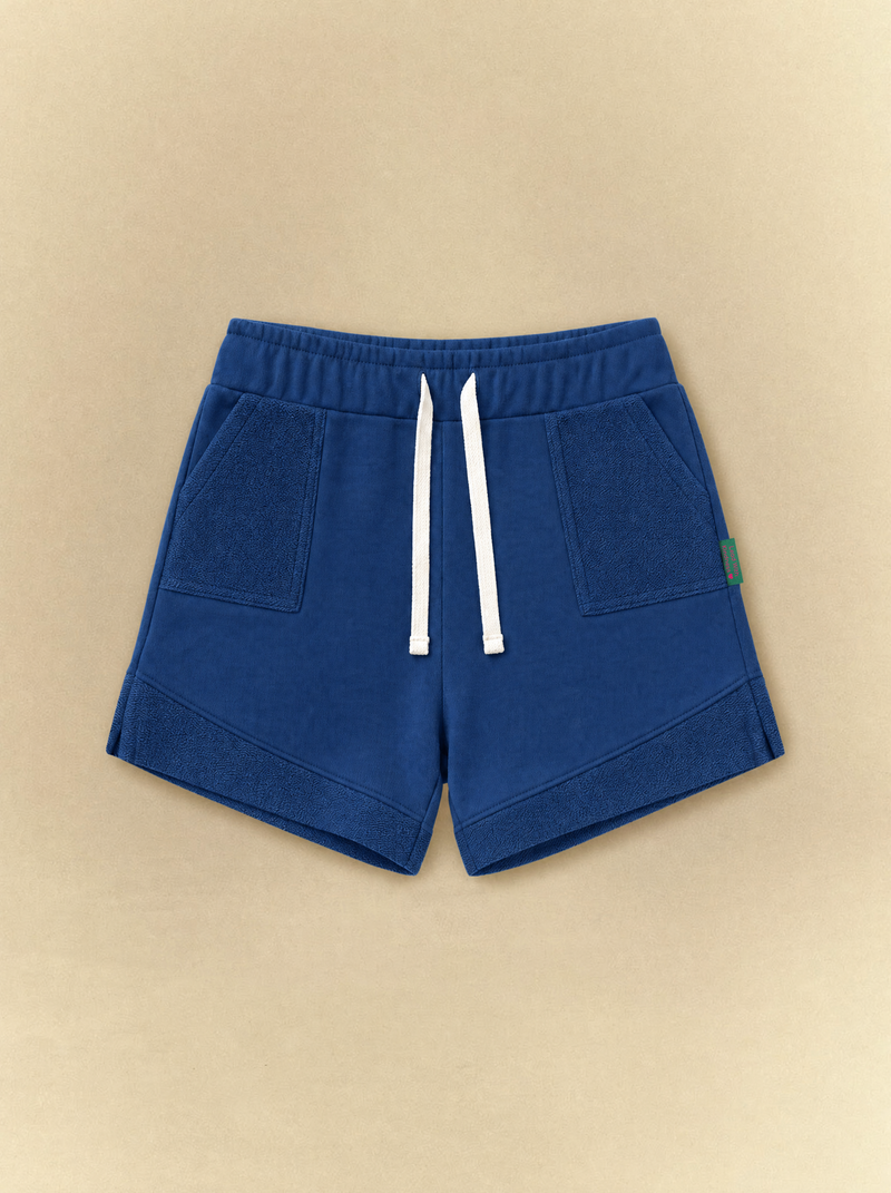 Kid's Front Textured Sweat Shorts