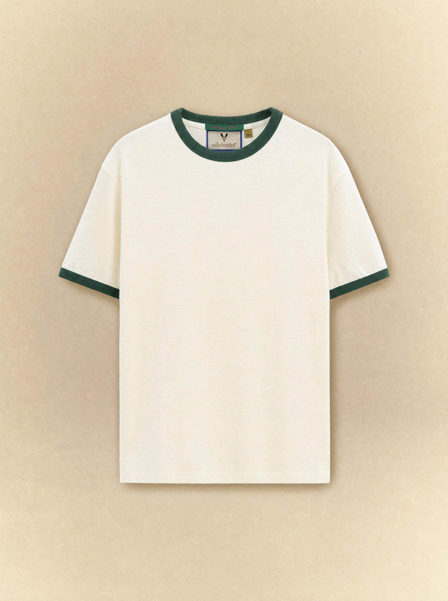 [unisex] Off-White x Deep Green Ringer Tee
