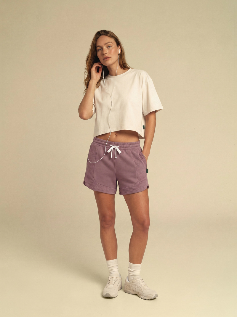 Basic Cropped White Tee