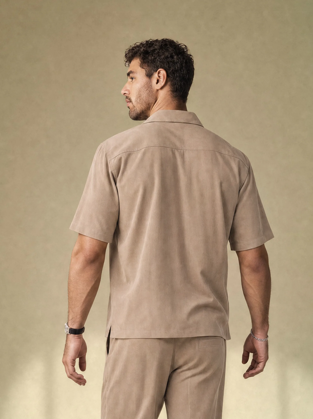 [men] Brushed Linen Shirt