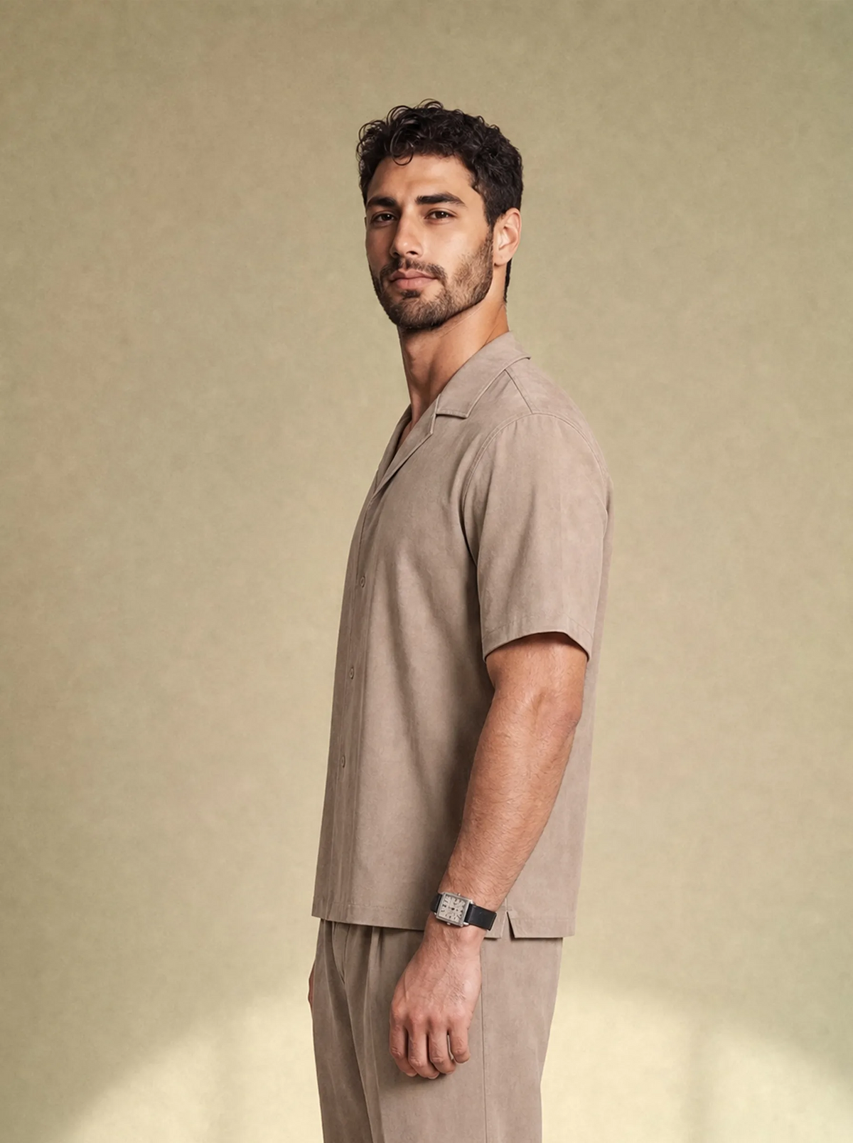 [men] Brushed Linen Shirt