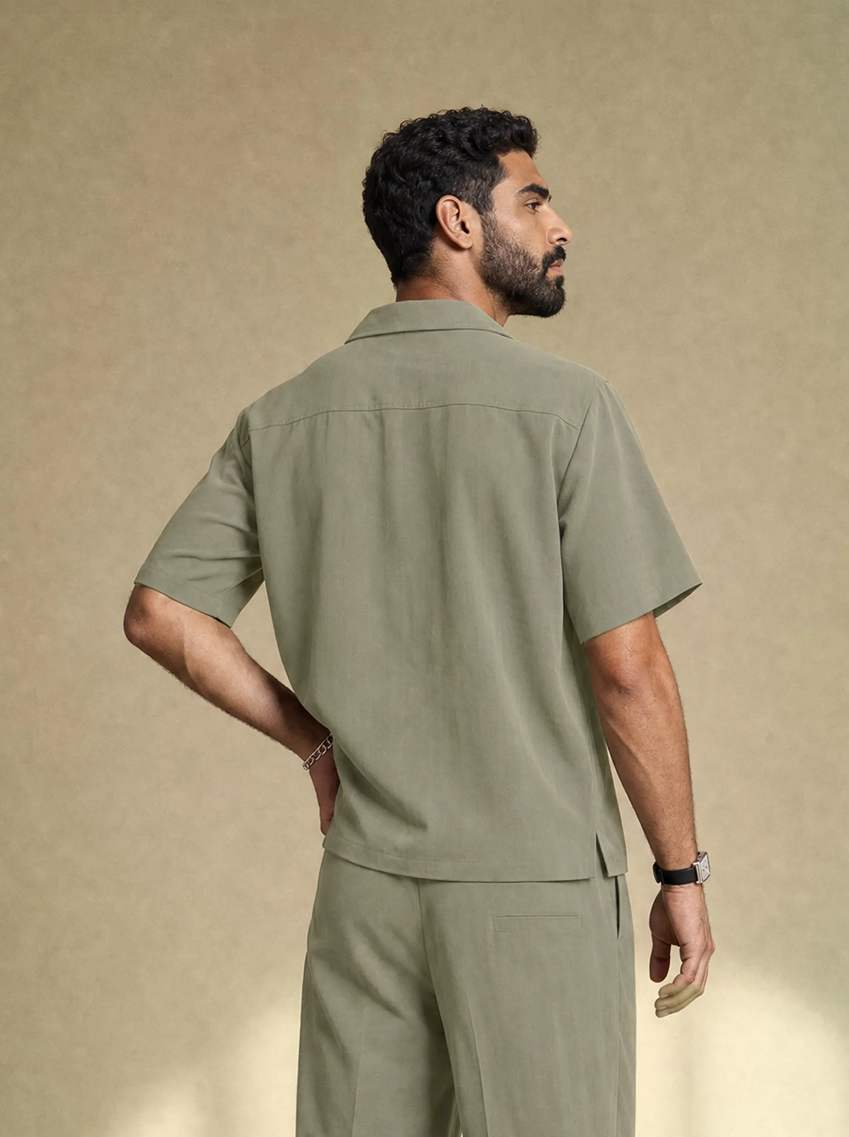 [men] Brushed Linen Shirt
