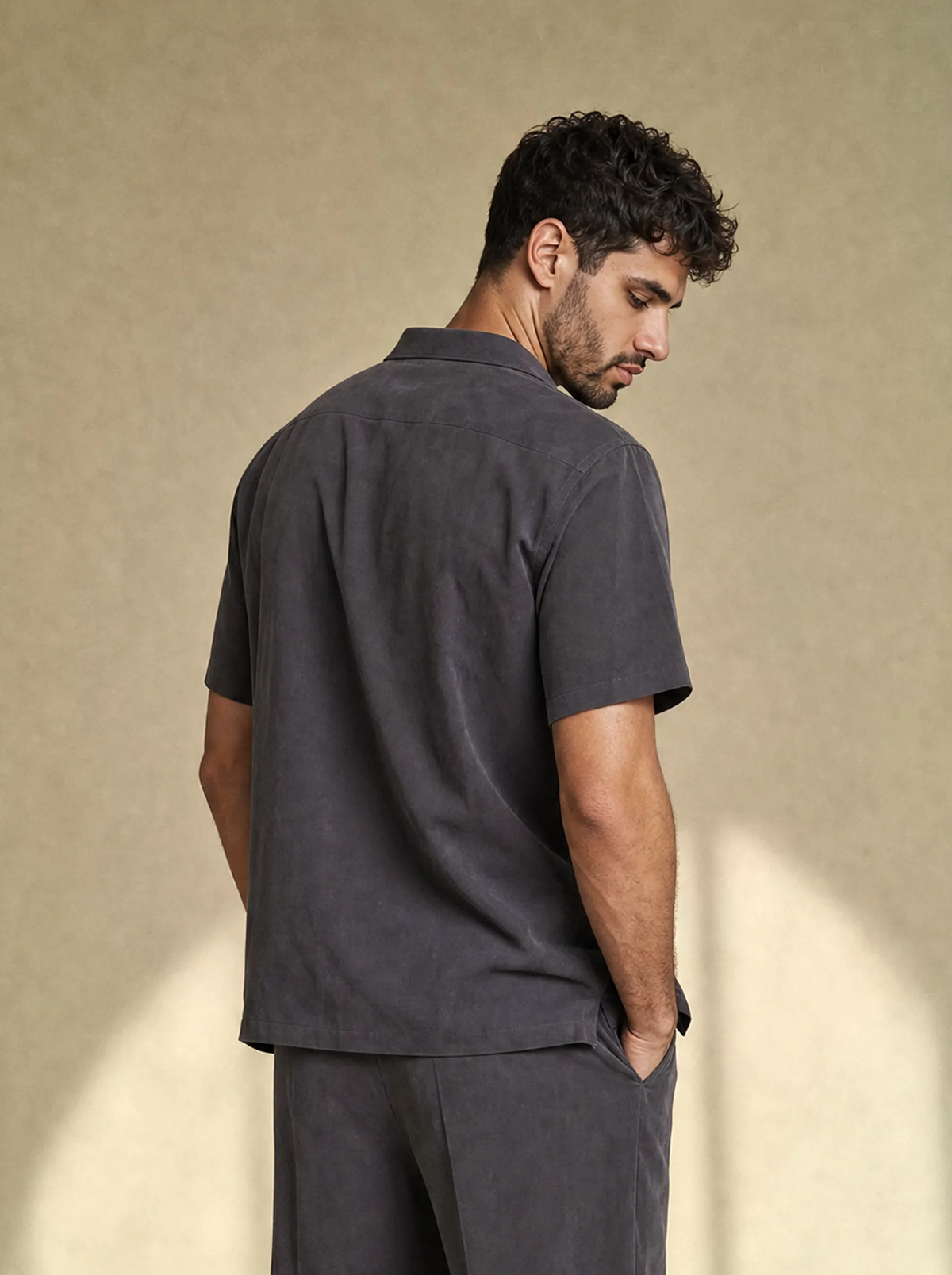 [men] Brushed Linen Shirt