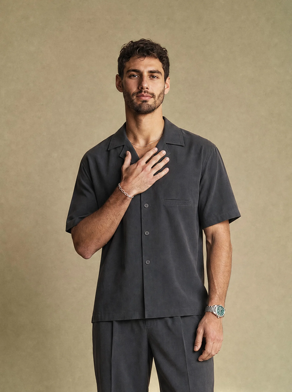 [men] Brushed Linen Shirt