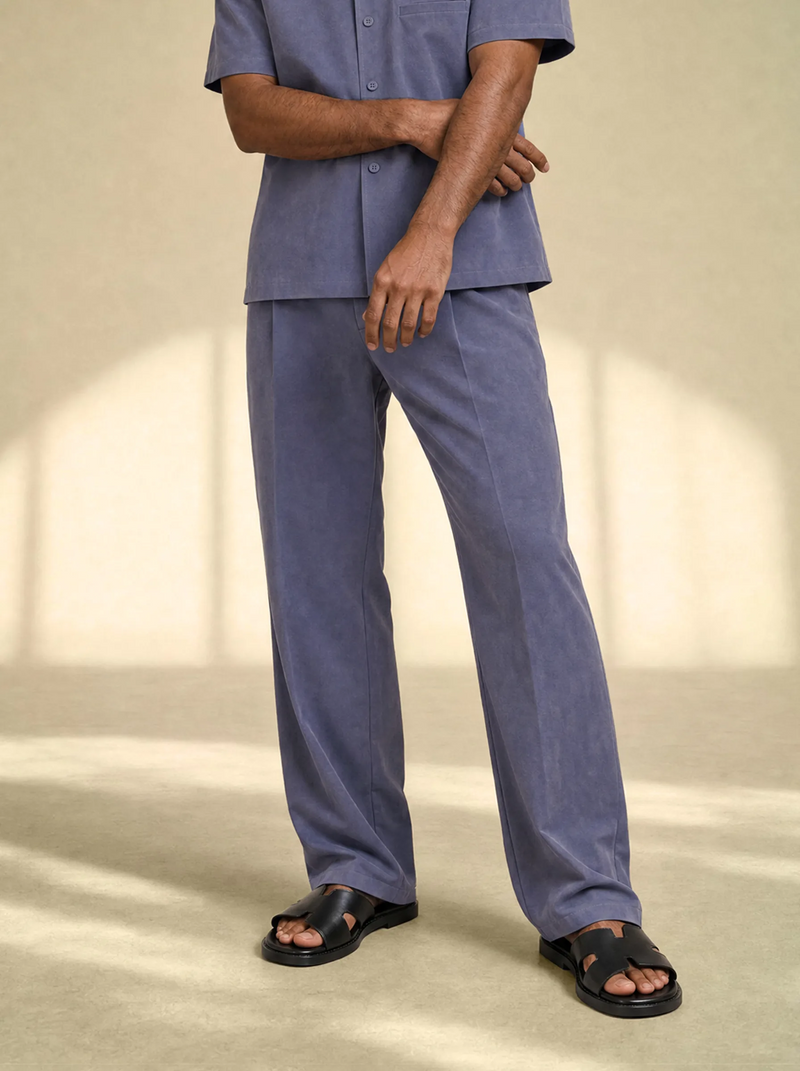 Brushed Linen Tailor Pants