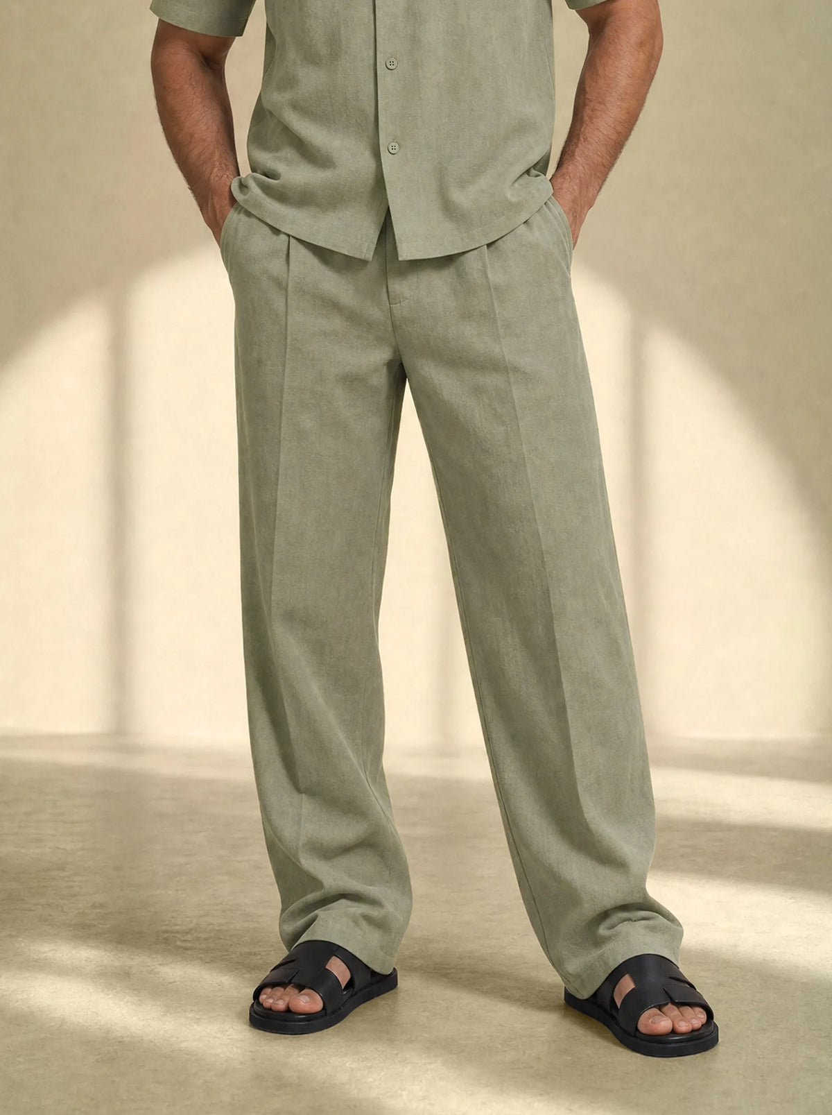 [men] Brushed Linen Tailor Pants