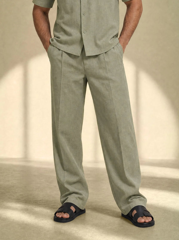 [men] Brushed Linen Tailor Pants