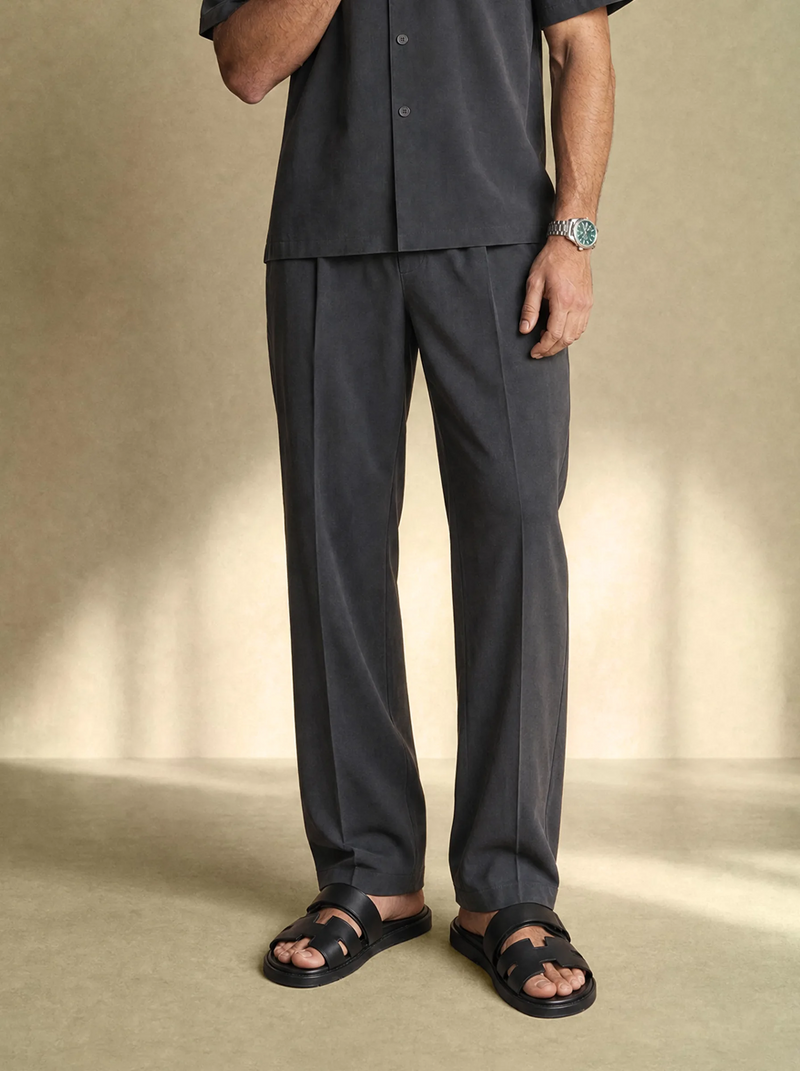 Brushed Linen Tailor Pants