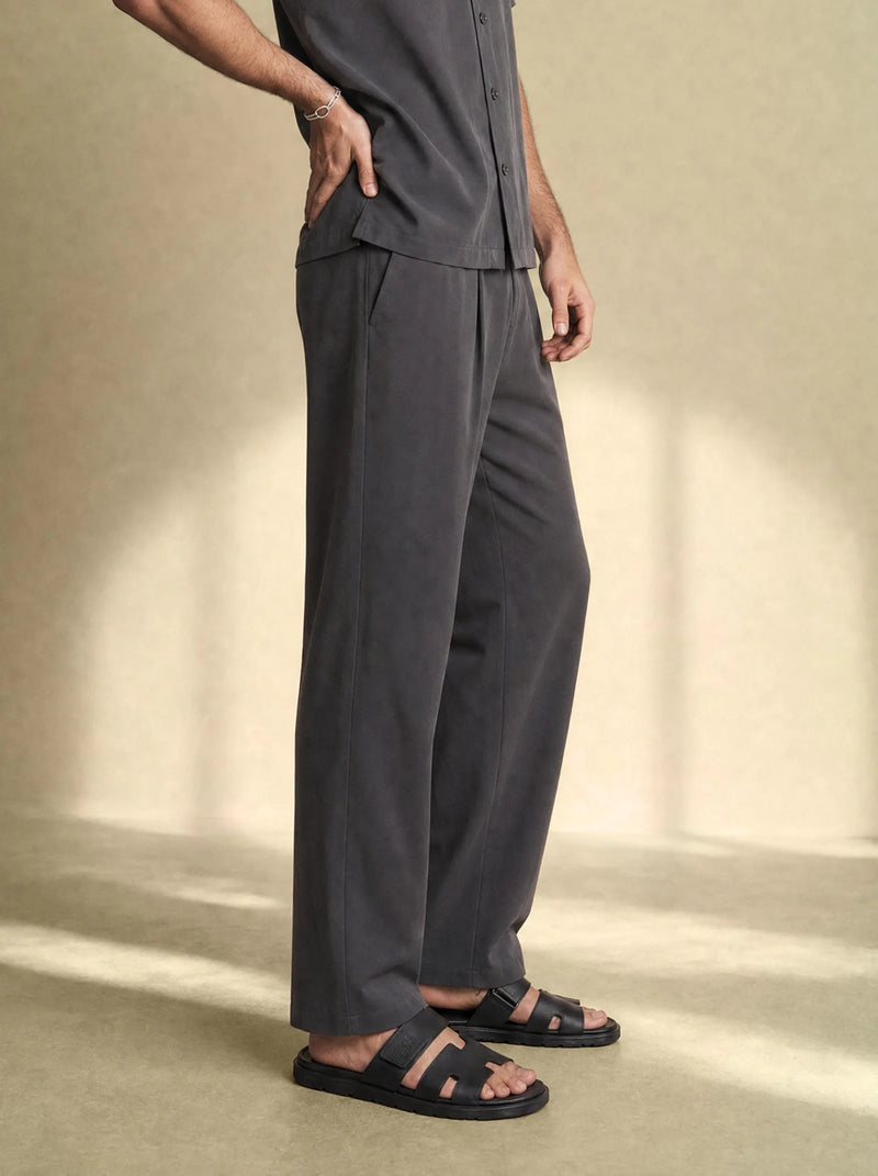 Brushed Linen Tailor Pants