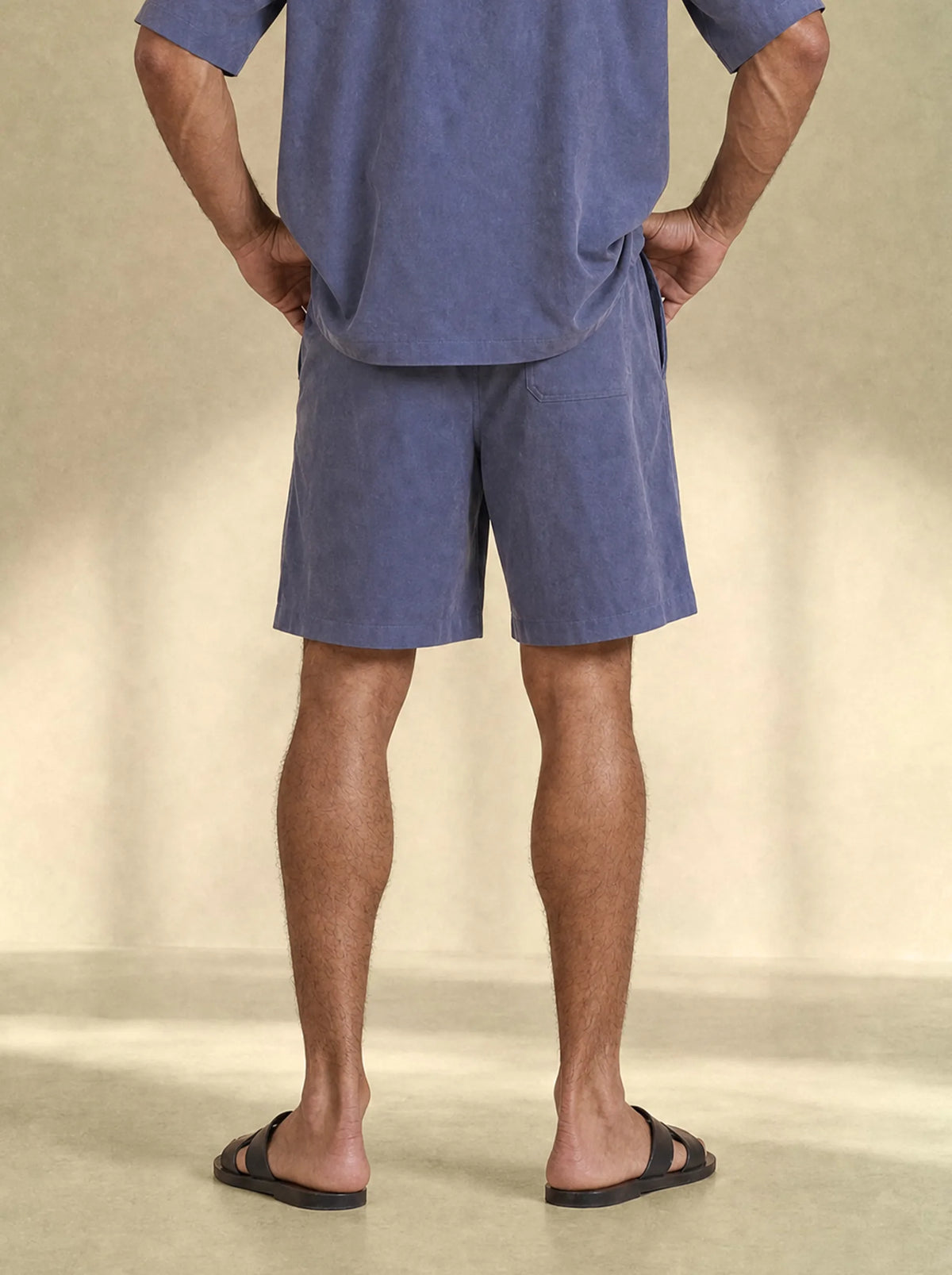 [men] Brushed Linen Tailored Shorts