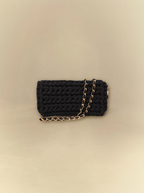 [unisex] Black Crochet Clutch