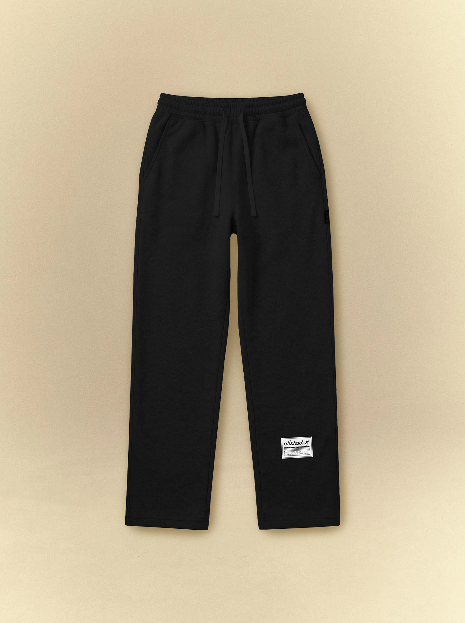 [unisex] Black Patched Sweatpants V1.0