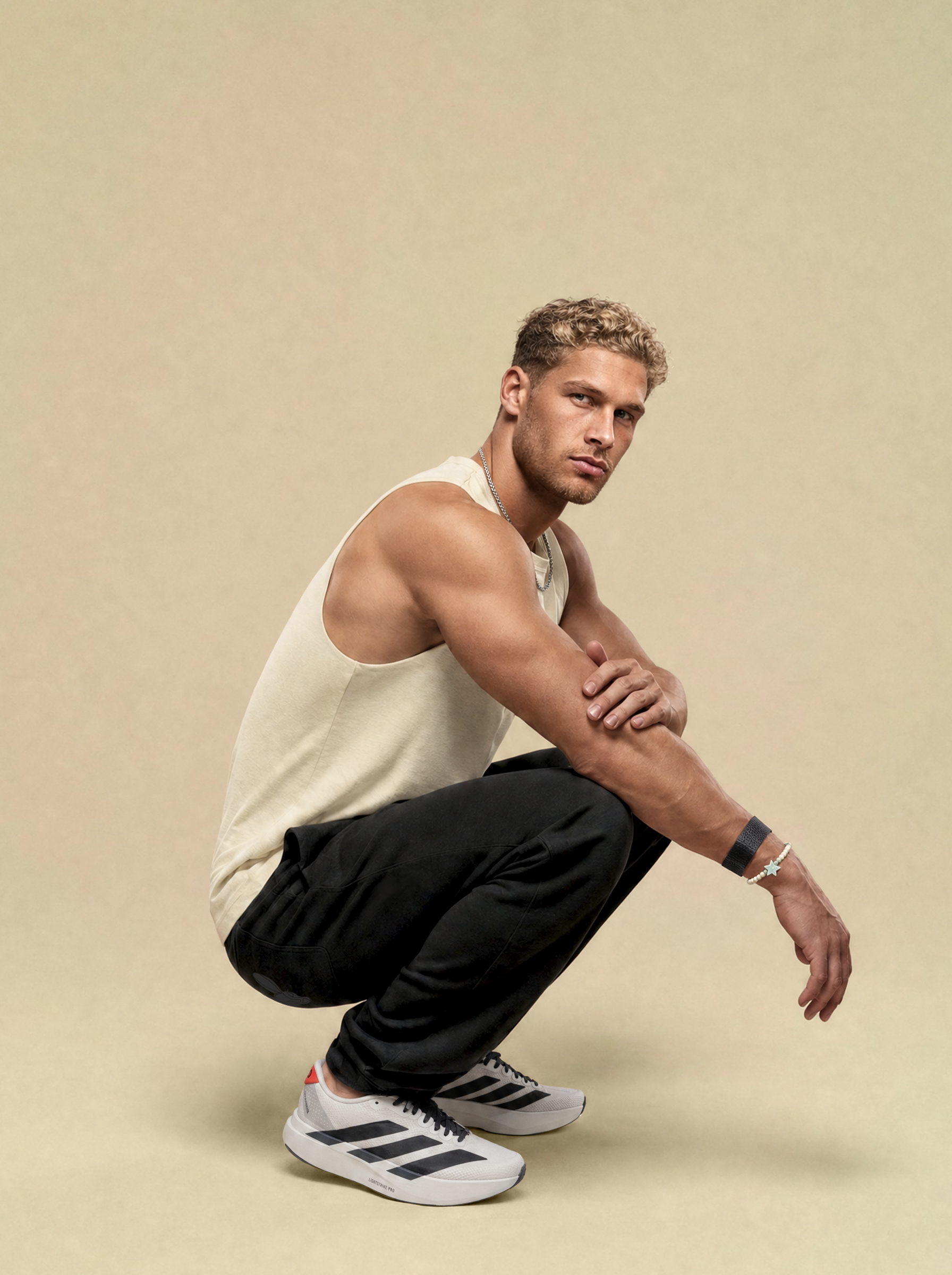 [men] Black Patched Sweatpants V2.0