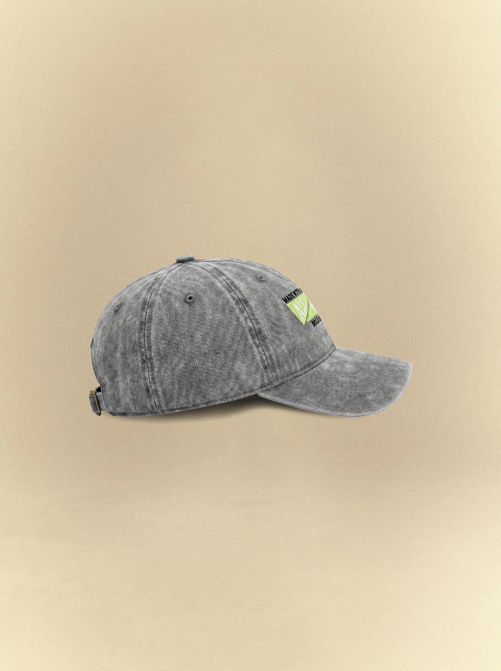 [unisex] BOLD SHARP PRIME Acid Grey Cap