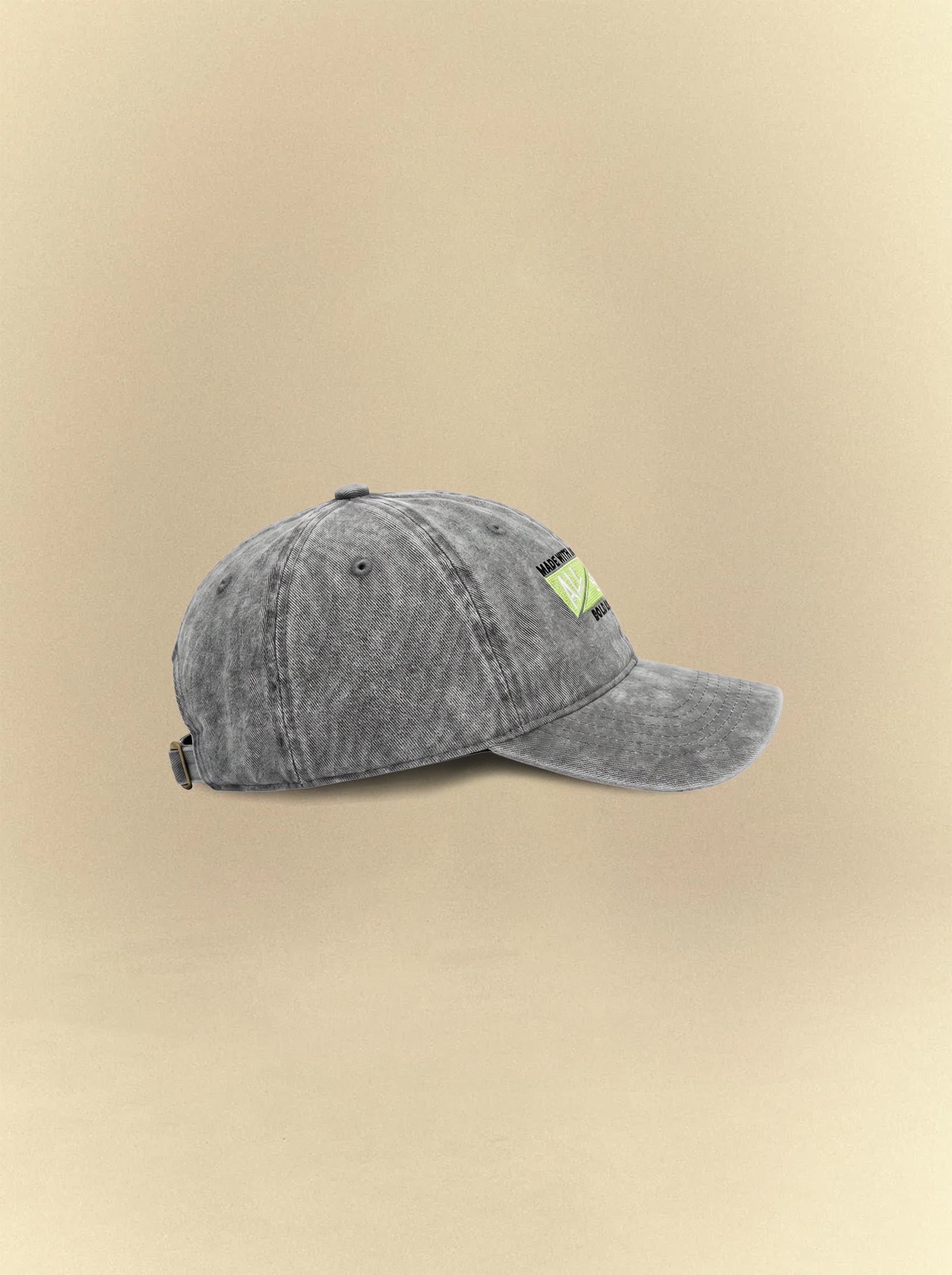 [unisex] BOLD SHARP PRIME Acid Grey Cap