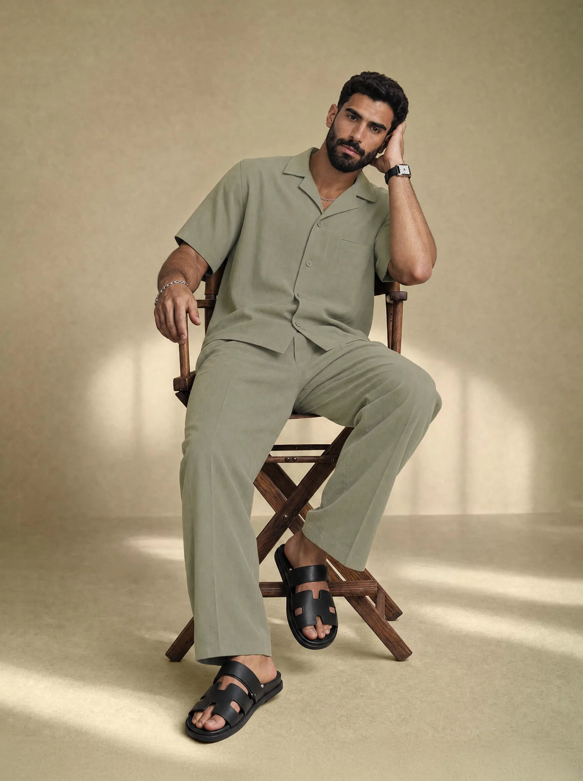 [men] Brushed Linen Shirt