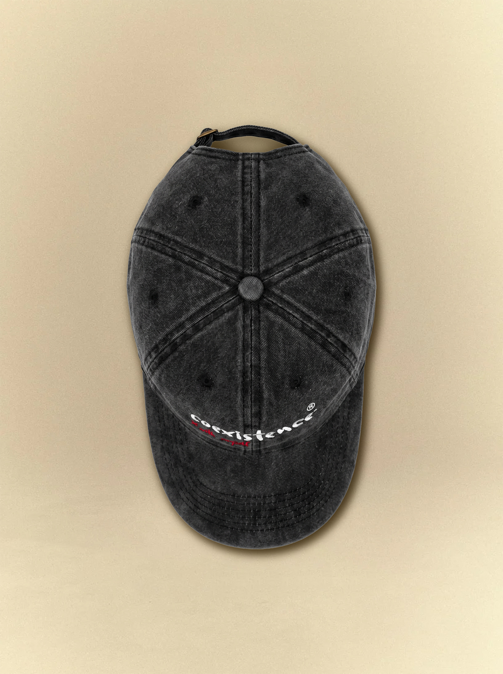 [unisex] Coexistence with myself Acid Black Cap