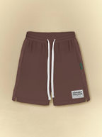 [unisex] Dark Chestnut Four Pockets Sweat Shorts