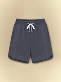Deep Navy Dolphin Hem Sweat Shorts