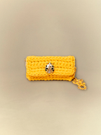 [unisex] Gold Rush Crochet Clutch
