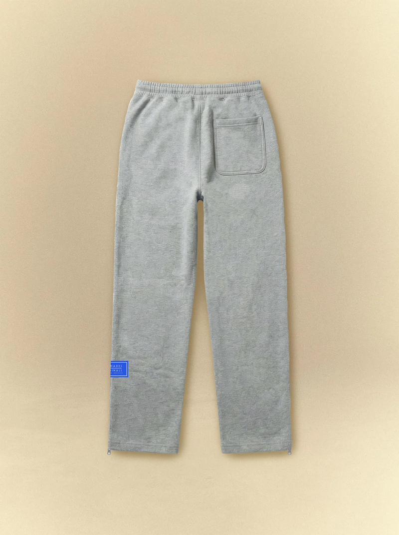 Heather Gray Ankle Zip Straight Leg Sweatpants
