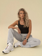 [women] Heather Gray Patched Sweatpants V2.0