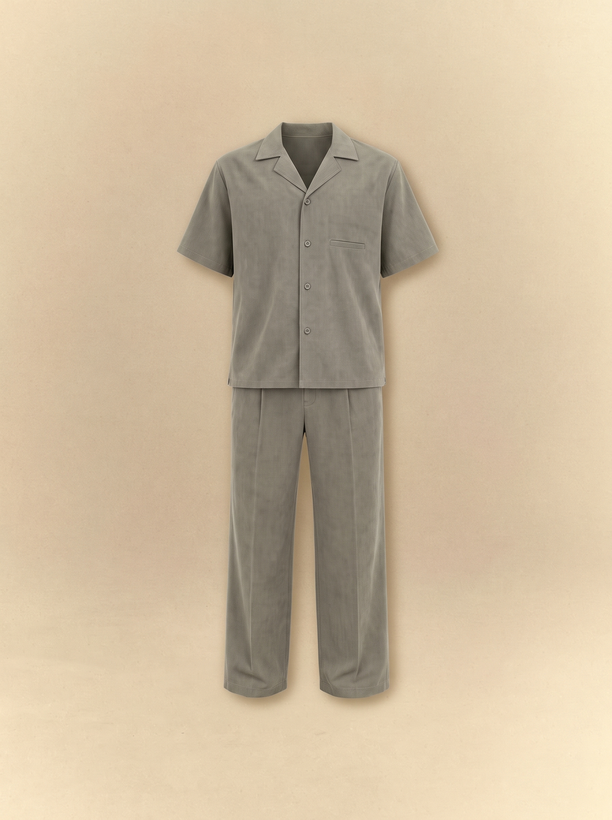 [unisex] Brushed Linen Shirt + Pants Set