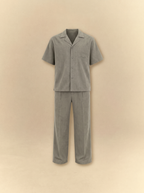 [unisex] Brushed Linen Shirt + Pants Set - Sage Olive