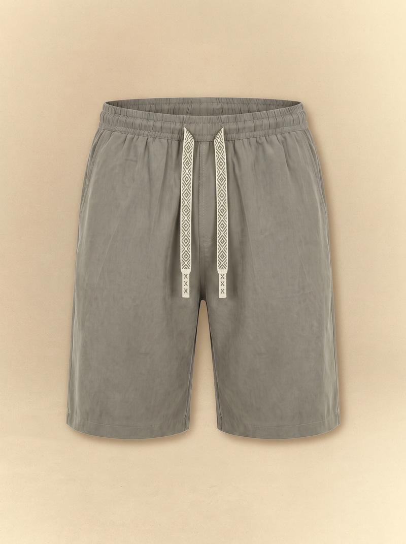 Brushed Linen Tailored Shorts