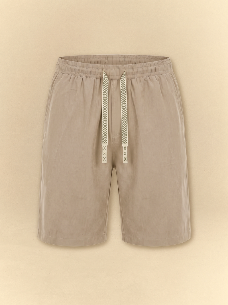 Brushed Linen Tailored Shorts
