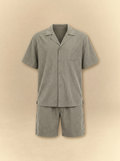Brushed Linen Shirt + Shorts Set - Sage Olive