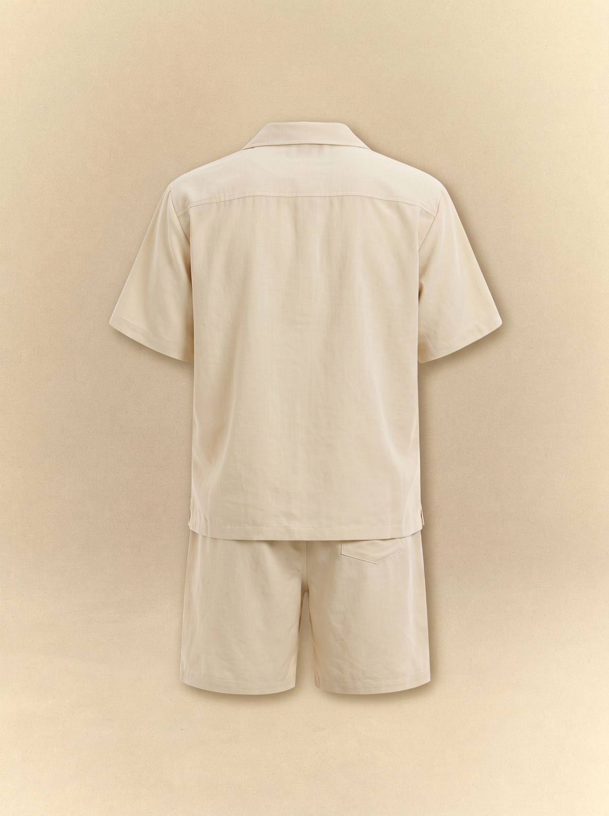 [unisex] Brushed Linen Shirt + Shorts Set