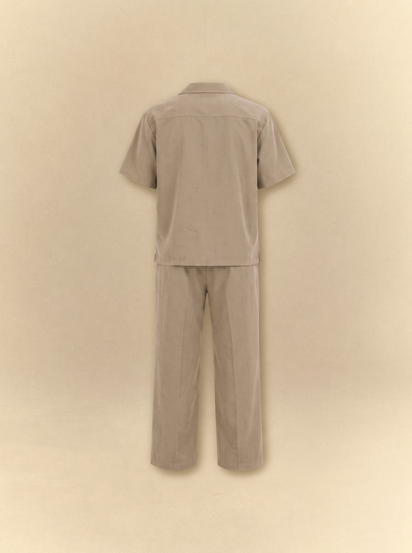 [unisex] Brushed Linen Shirt + Pants Set