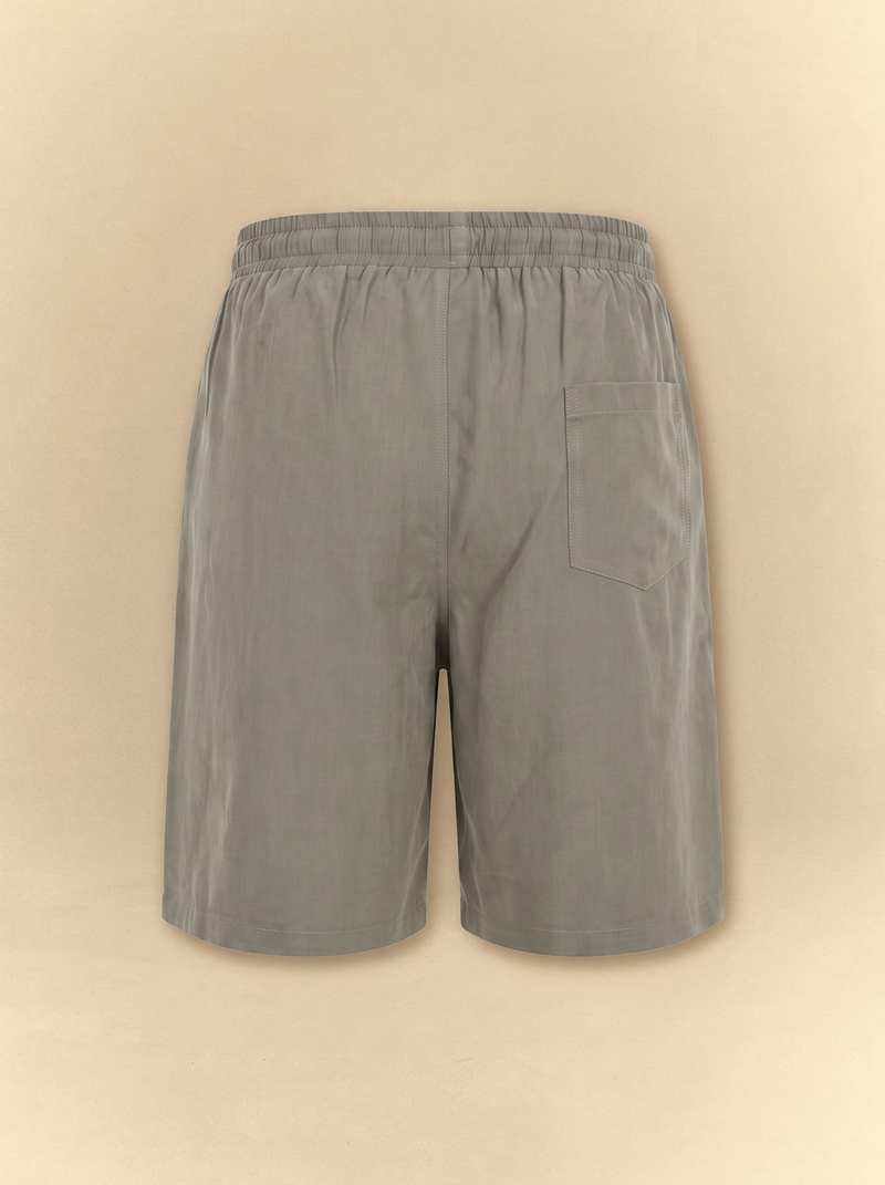 Brushed Linen Tailored Shorts