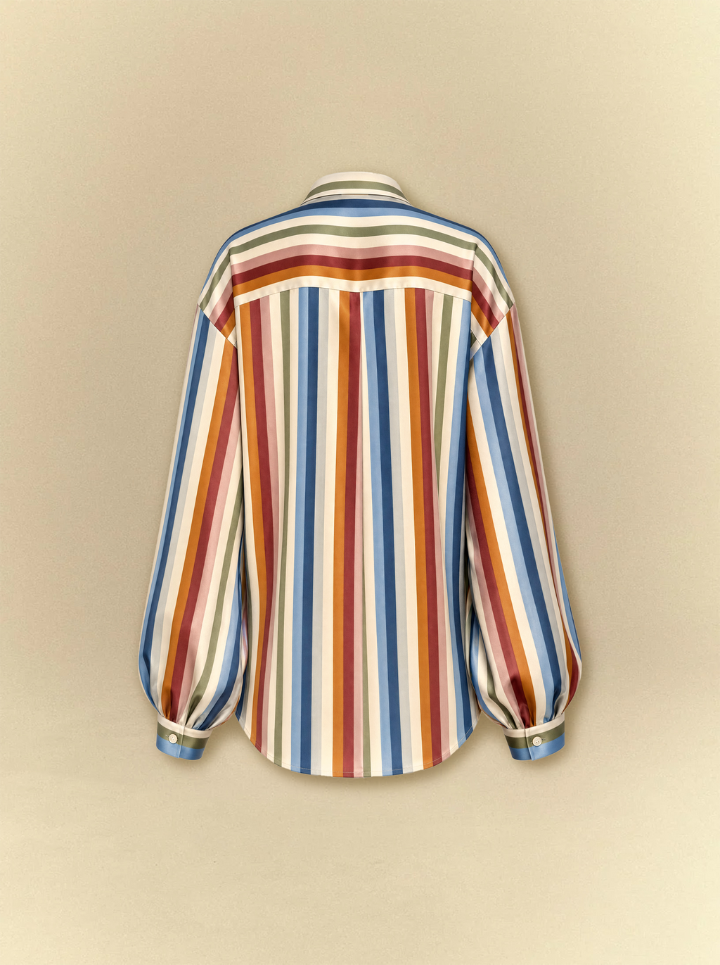 [unisex] Multi Color Stripped Satin Co-ord Set